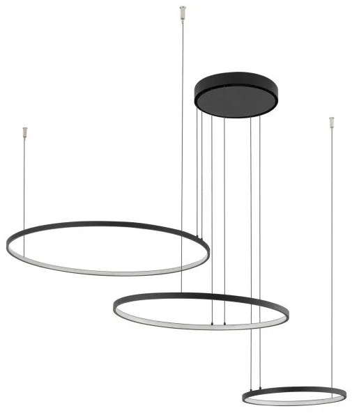 Κρεμαστό Φωτιστικό Οροφής LED 45W 4000K IP20 Μαύρο Circolo 10867 Nowodvorski-10867-Μαύρο 10867