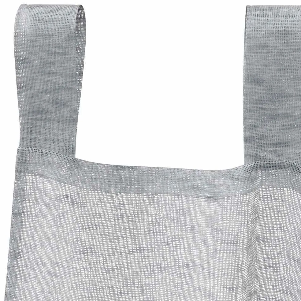 vidaXL Κουρτίνες με κουρτίνες 2 pcs Σκούρο γκρι 140x175cm Πολυεστέρας