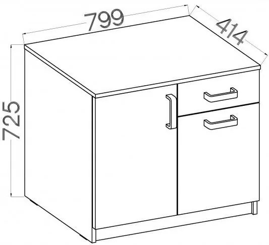 Επιδαπέδιο ντουλάπι Warrior IV-Gkri