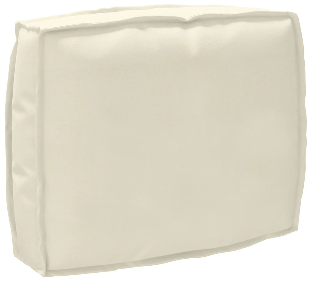 vidaXL Σετ Μαξιλαριών Πάγου 2 pcs Κρεμ 50 x 50 x 12 cm Ύφασμα Oxford