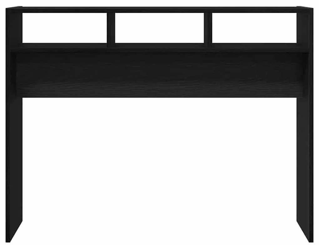 vidaXL Τραπέζι κονσόλας Μαύρη δρυς 105 x 30 x 80 εκ.