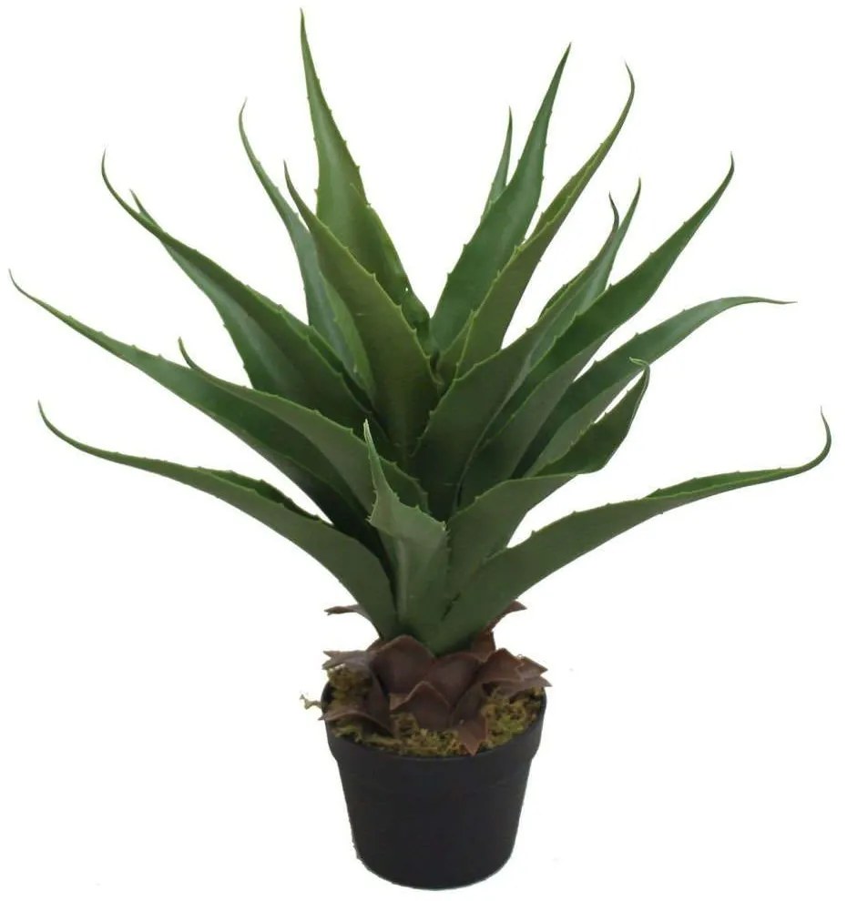 Τεχνητό Φυτό Αλόη Azzure 1101-6 90cm Green Supergreens Polyethylene,Fabric