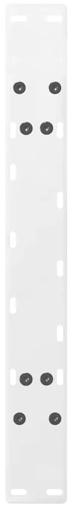 vidaXL Πόδια Τραπεζιού Σαλονιού Σχήματος Α 2 τεμ. Λευκά 60x(42-43) εκ. Ατσάλι