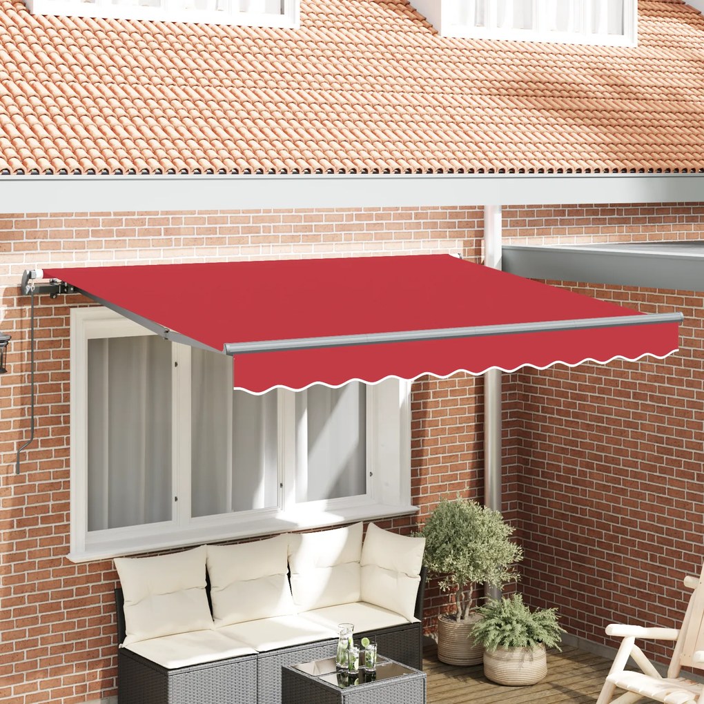 vidaXL Σκηνίτσα Αναδιπλούμενη Κόκκινο 350 x 200 cm