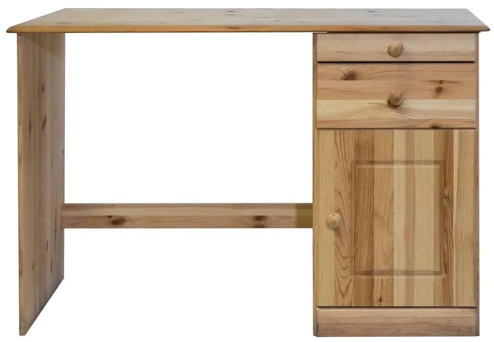 vidaXL Γραφείο με Συρτάρια 110 x 50 x 74 εκ. Μασίφ Ξύλο Πεύκου