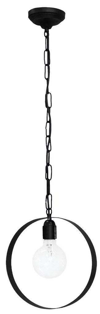 Φωτιστικό Οροφής Μονόφωτο Heronia Halka 34-0056 Black