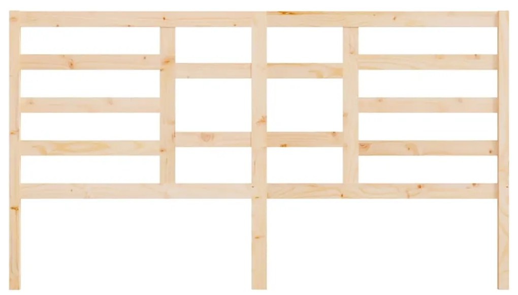 vidaXL Κεφαλάρι Κρεβατιού 206 x 4 x 104 εκ. από Μασίφ Ξύλο Πεύκου