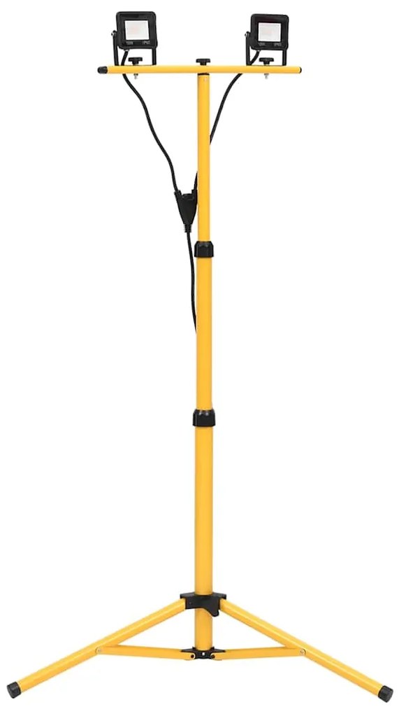 Προβολέας LED με Τρίποδο Ψυχρό Λευκό 2 x 10 W