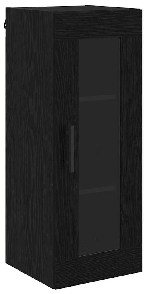 vidaXL Highboard Μαύρη Οξυά 69,5 x 34 x 180 εκ. Επεξεργασμένο ξύλο