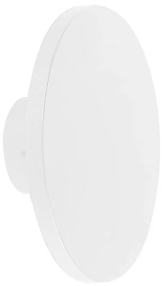Adeleq Led Απλίκα PC ΄Εμμεσου Φωτισμού Στρογγυλή Φ165mm 8W 3000Κ Ip65 Λευκή 9-8980