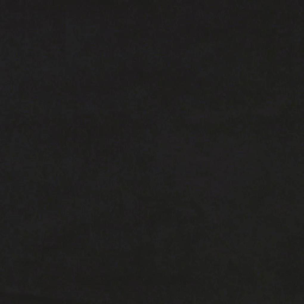 Πλαίσιο Κρεβατιού με Κεφαλάρι Μαύρο 90x200 εκ. Βελούδινο - Μαύρο