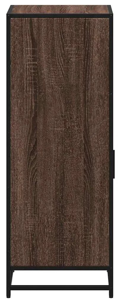 vidaXL Ντουλάπι μπάνιου καφέ δρυς 35x37,5x100 cm