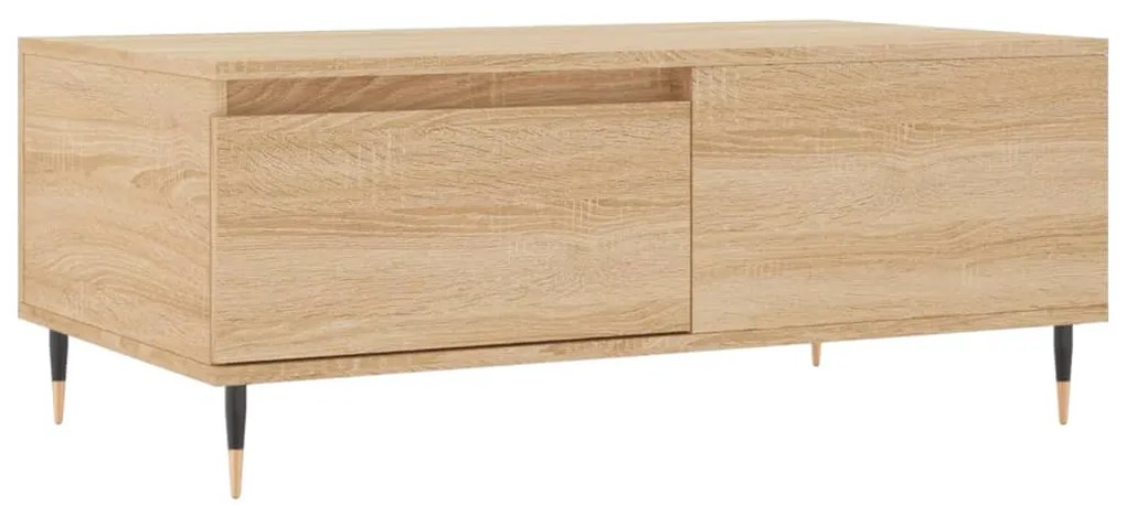 vidaXL Τραπεζάκι Σαλονιού Sonoma Δρυς 90x50x36,5 εκ. Επεξεργασμ. Ξύλο