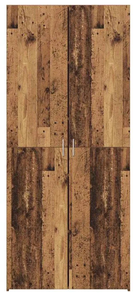 vidaXL Highboard 2 pcs Παλιό ξύλο 80 x 42 x 185 εκ