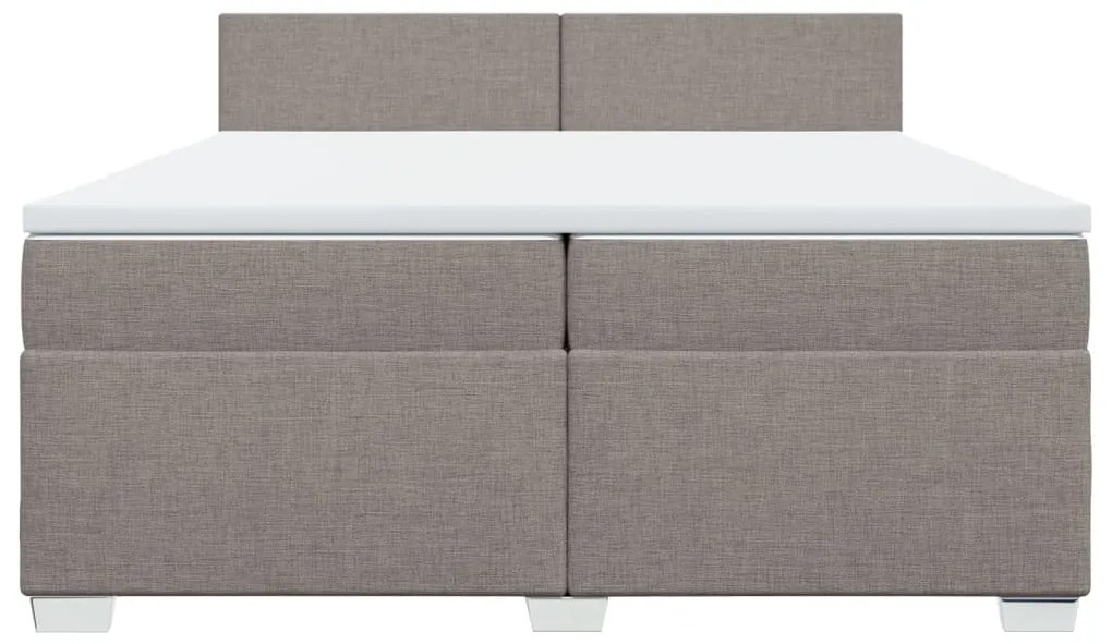 ΚΡΕΒΑΤΙ BOXSPRING ΜΕ ΣΤΡΩΜΑ TAUPE 200X200 ΕΚ. ΥΦΑΣΜΑΤΙΝΟ 3288292