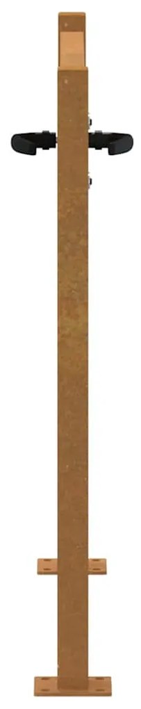 vidaXL Πόρτα Κήπου 100x100 εκ. από Ατσάλι Corten