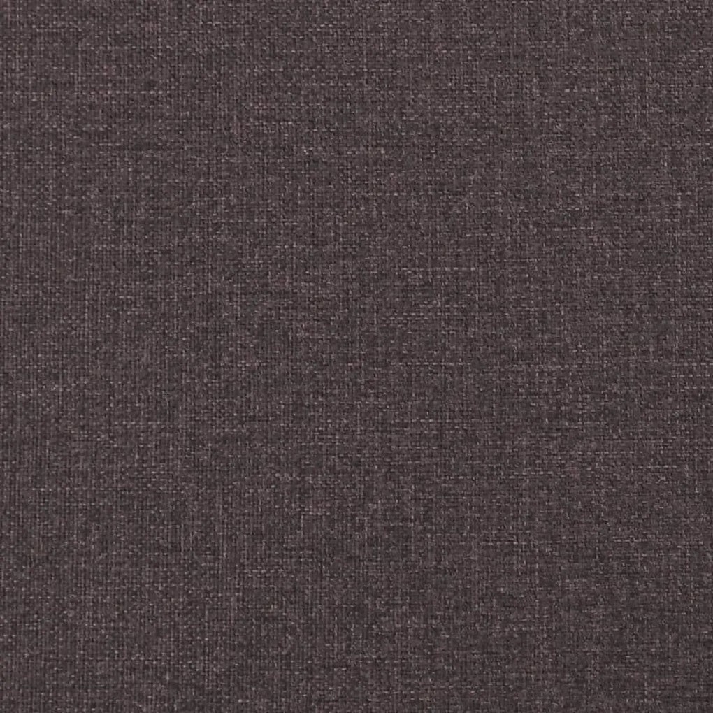 Κρεβάτι Boxspring με Στρώμα Σκούρο Καφέ 140x200 εκ Υφασμάτινο - Καφέ
