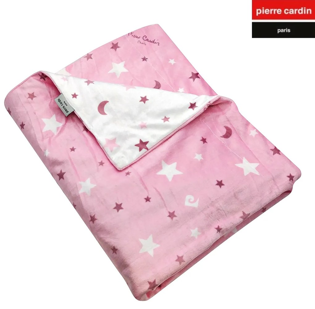 ΚΟΥΒΕΡΤΑ ΑΓΚΑΛΙΑΣ soft plus FLEECE 80X110 PIERRE CARDIN MOON PINK
