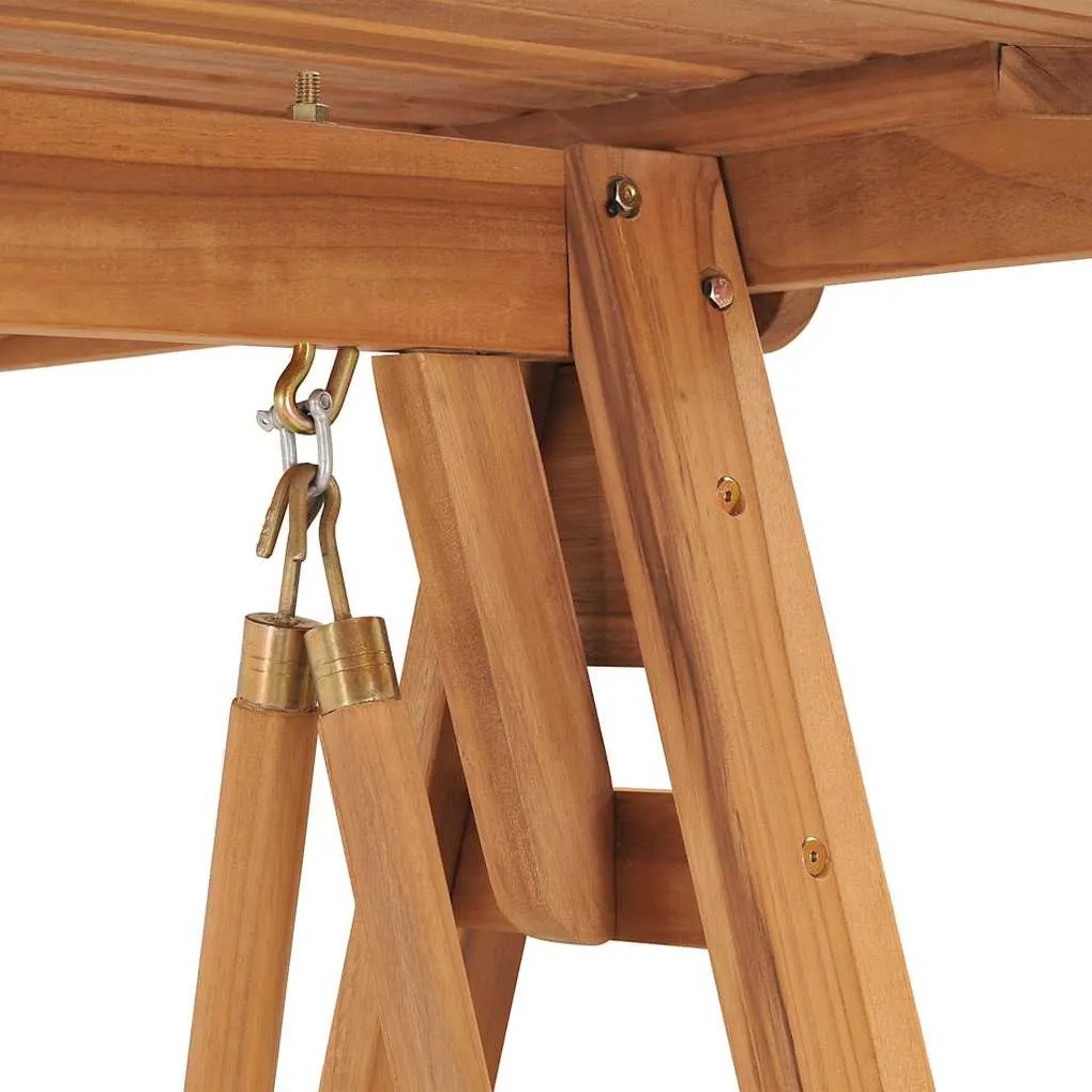 vidaXL Κούνια Κήπου 174 εκ. από Μασίφ Ξύλο Teak