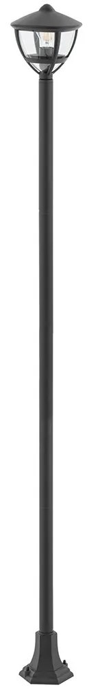 Φωτιστικό Δαπέδου Amelia 10498 17.5x200cm 1xE27 10W Black-Clear Nowodvorski