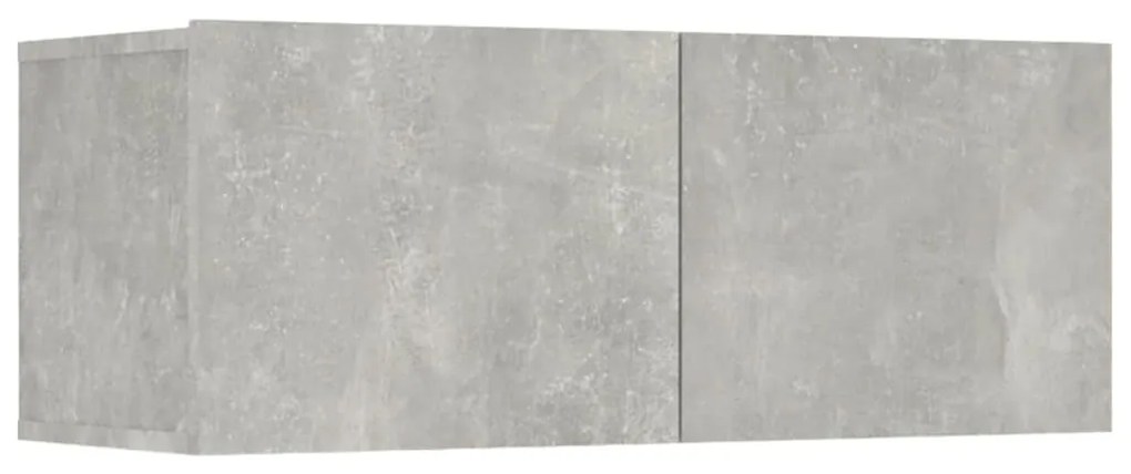 vidaXL Έπιπλα Τηλεόρασης 4 τεμ. Γκρι Σκυρ. 80x30x30 εκ. Επεξ. Ξύλο