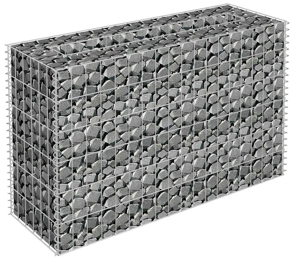 vidaXL Συρματοκιβώτιο-Γλάστρα Υπερυψωμένη 90x30x60 εκ. Γαλβ. Χάλυβας