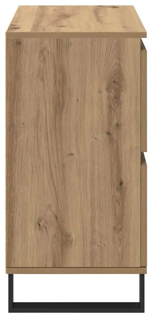 vidaXL Πλαϊνό γραφείο Artisan Oak 60 x 35 x 70 cm