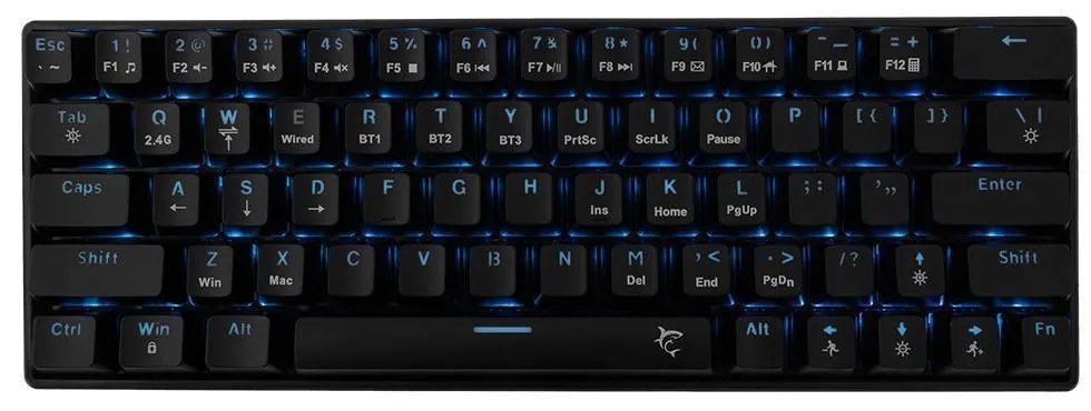 White Shark Ασύρματο Gaming Μηχανικό Πληκτρολόγιο με Custom Red διακόπτες και RGB φωτισμό (Αγγλικό US)