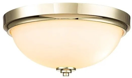 Πλαφονιέρα Φωτιστικό Μπάνιου 2xE27 IP44 Malibu Elstead Lighting FE-MALIBU-F-BATH-PB Χρυσό