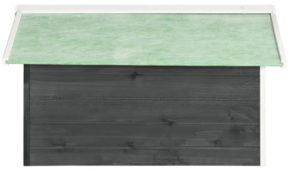 vidaXL Στέγαστρο για Ρομποτικό Χλοοκοπτ. Γκρι/Λευκό 72x87x50 εκ. Ελάτη