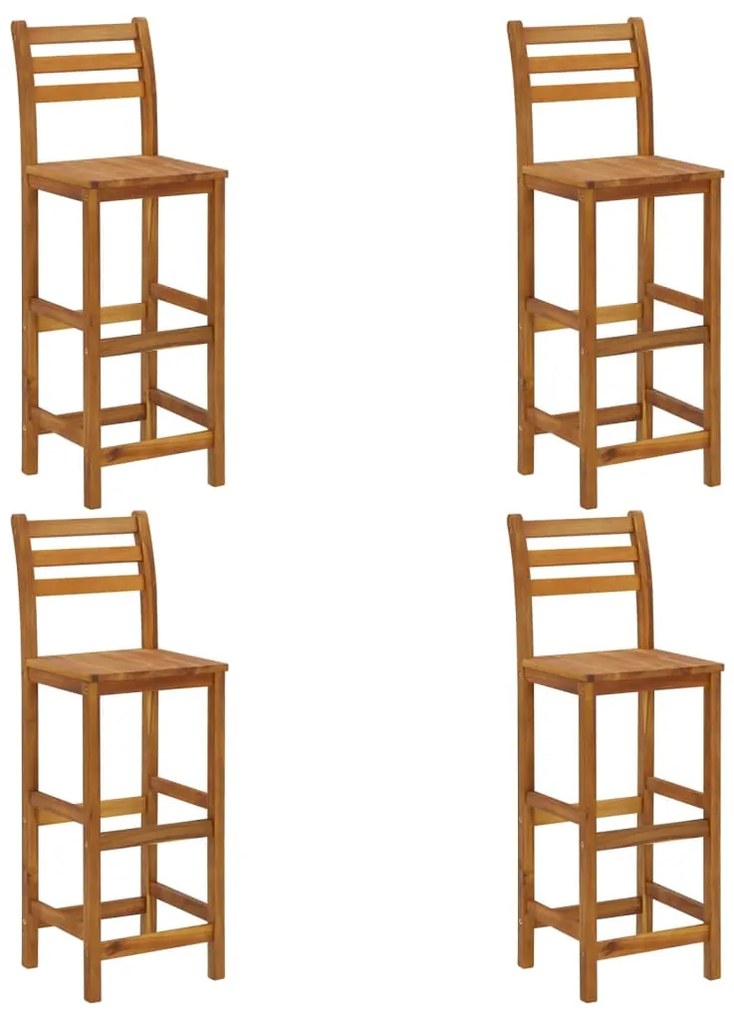 vidaXL Σετ Επίπλων Μπαρ Κήπου 5 Τεμαχίων από Μασίφ Ξύλο Ακακίας