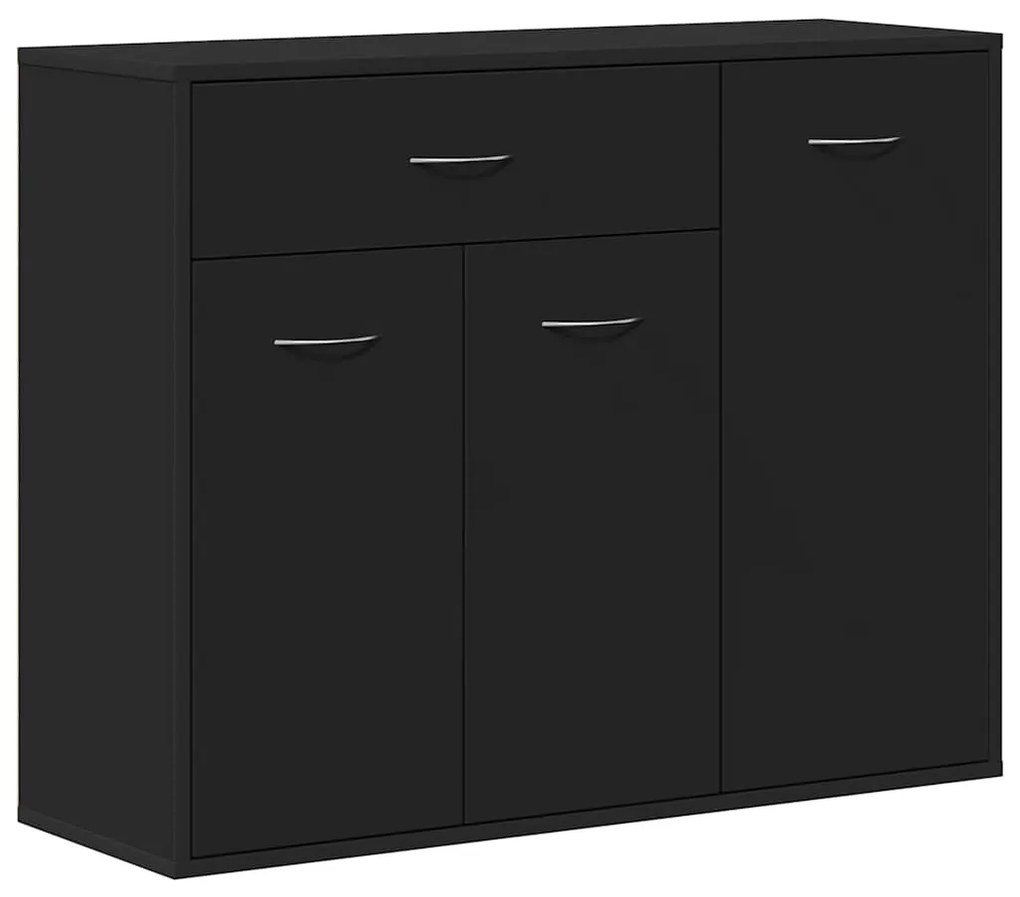 vidaXL Μπουφές Μαύρος 88 x 30 x 70 εκ. από Επεξ. Ξύλο
