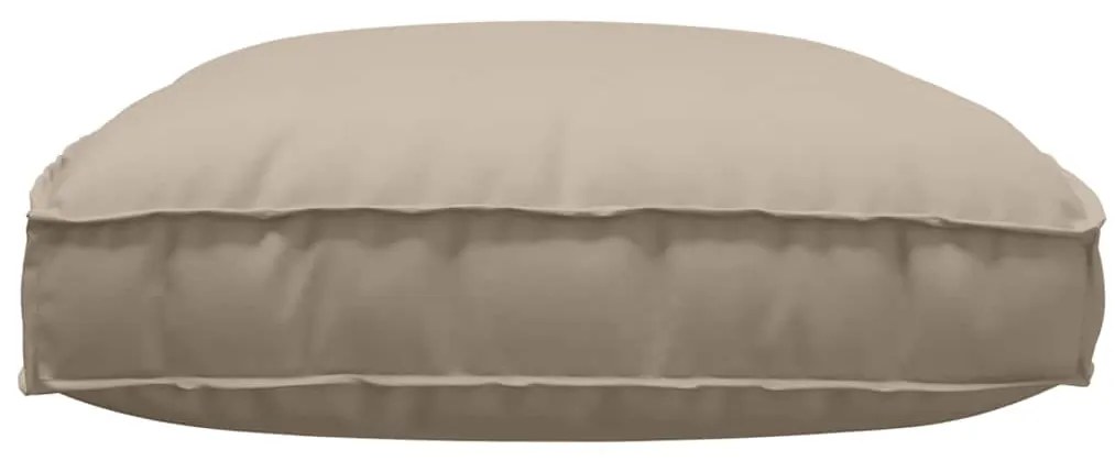 vidaXL Μαξιλάρι παλέτας για κάθισμα Taupe 120 x 80 x 12 cm