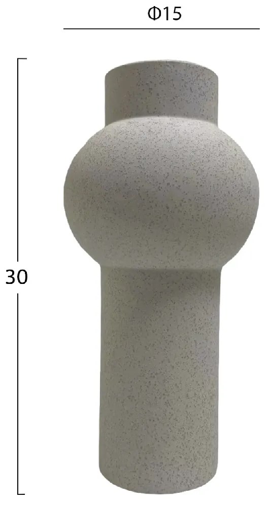 ΕΠΙΤΡΑΠΕΖΙΟ ΚΕΡΑΜΙΚΟ ΔΙΑΚΟΣΜΗΤΙΚΟ SCEPTER HM4605.01 ΥΠΟΛΕΥΚΟ ΚΡΥΣΤΑΛΛΙΚΟ Φ15x30Υεκ