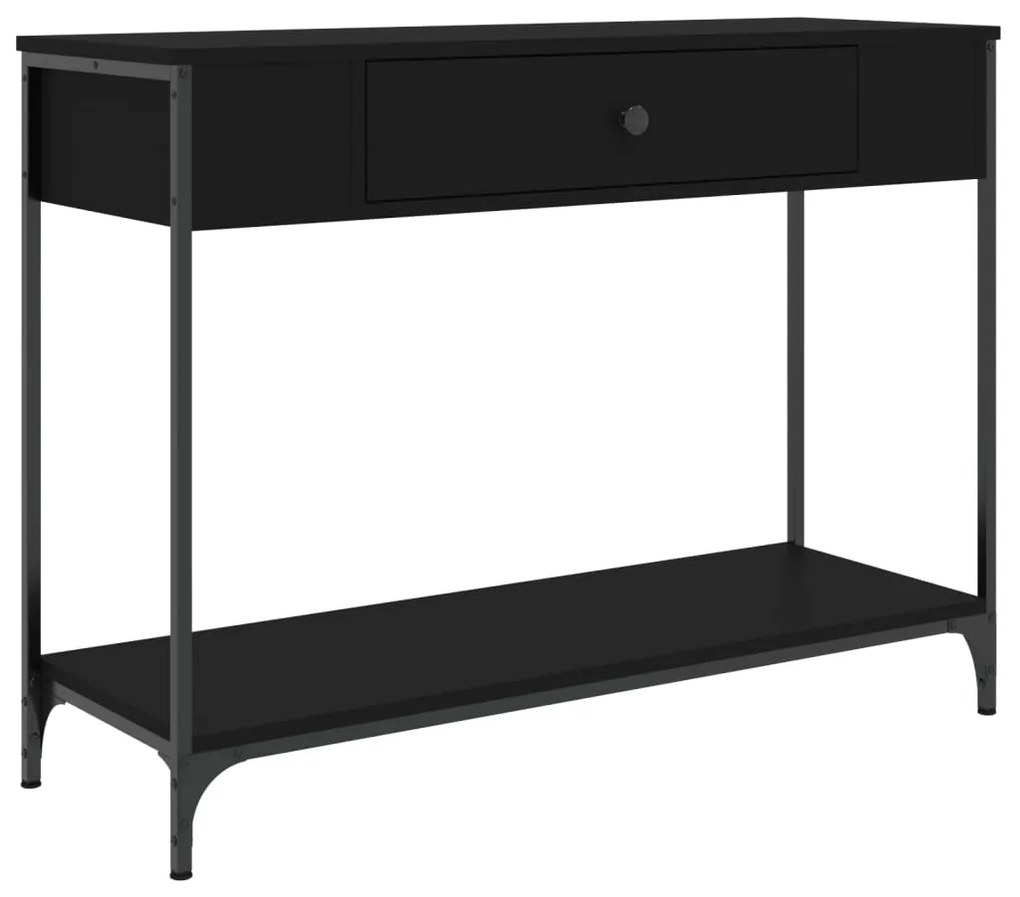 vidaXL Τραπέζι Κονσόλα Μαύρο 100 x 34 x 75 εκ. από Επεξεργ. Ξύλο