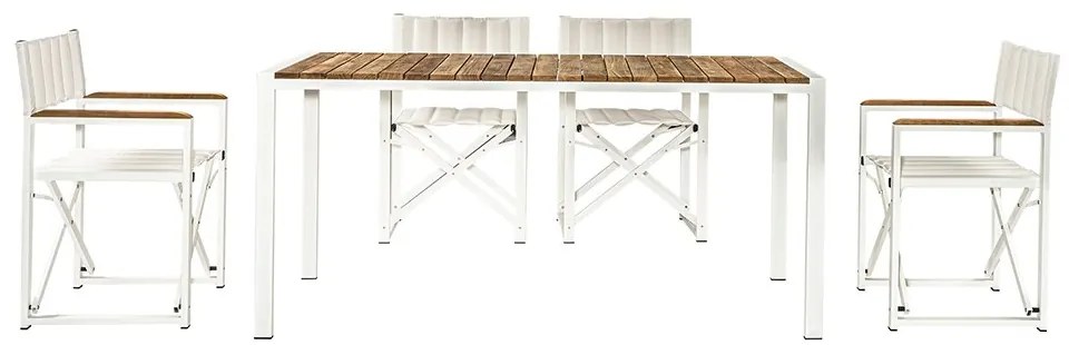 Τραπεζαρία Κήπου Piazza &amp; Falcon 02-00-1255 (Σετ 7Τμχ) White Six Seater