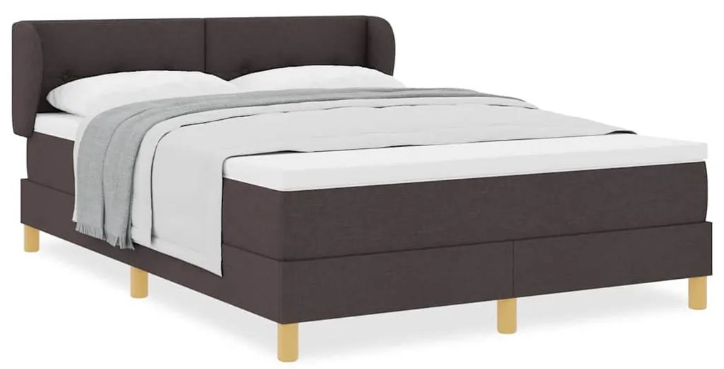 vidaXL Κρεβάτι με Ελατήρια και Στρώμα Κρεμ 90x200 εκ Υφασμα με στρώμα