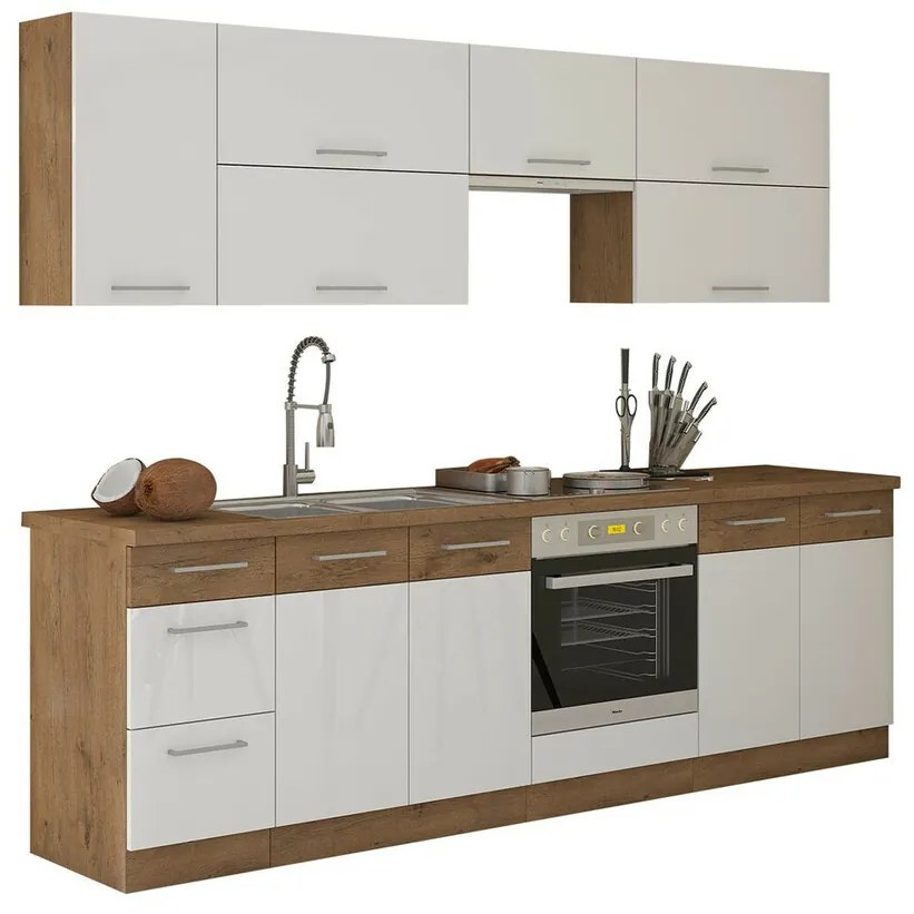 Σετ κουζίνας Color 101, 260x52cm, 129 kg, Ινοσανίδες μέσης πυκνότητας, Πλαστικοποιημένη μοριοσανίδα | Epipla1.gr