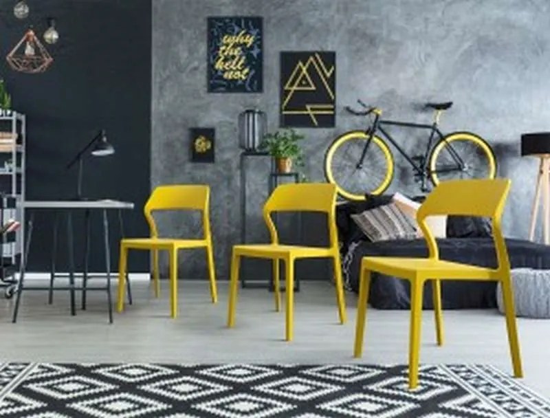 Καρέκλα Snow Yellow