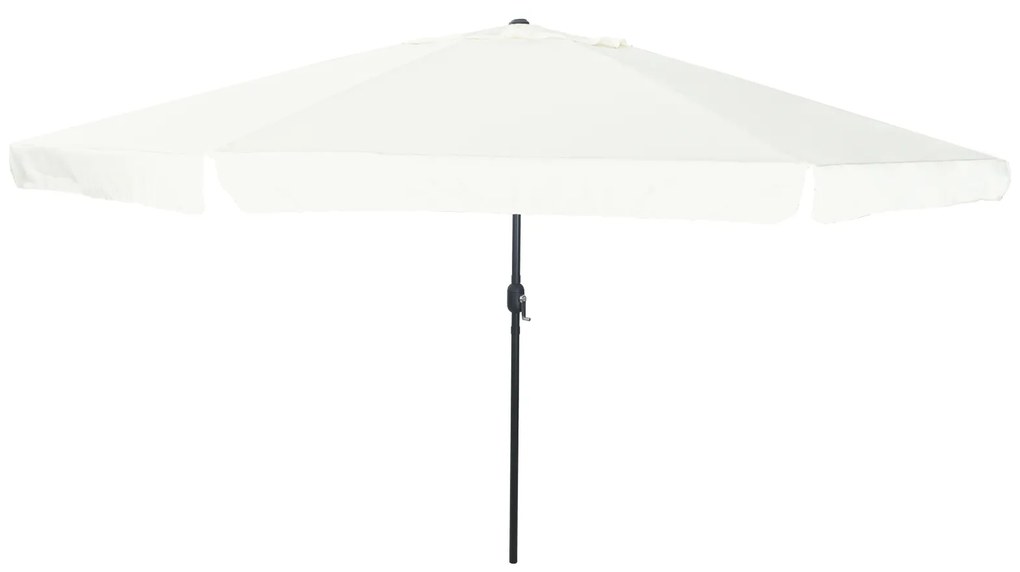 vidaXL Ομπρέλα Κήπου 395 x 245 cm Άμμος Λευκή