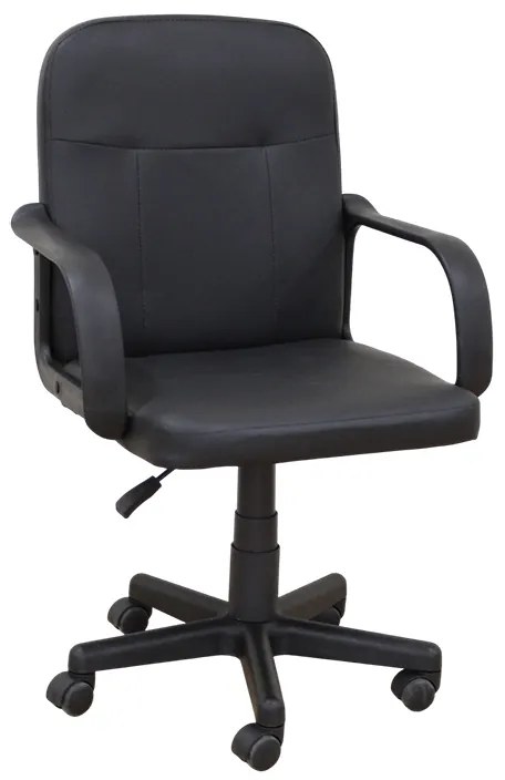 A9942 ΜΑΥΡΟ PVC ΠΟΛΥΘΡΟΝΑ ΓΡΑΦΕΙΟΥ ZITA PLUS 58Χ56Χ37-83/47-93εκ.