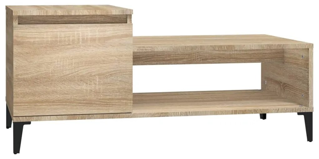 vidaXL Τραπεζάκι Σαλονιού Sonoma Δρυς 100x50x45 εκ. Επεξεργασμένο Ξύλο
