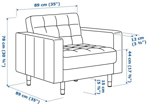 LANDSKRONA πολυθρόνα 590.317.78