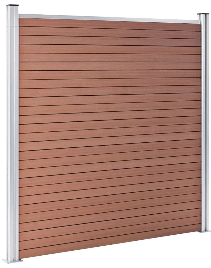 vidaXL Πάνελ Περίφραξης Καφέ 353 x 186 εκ. από WPC