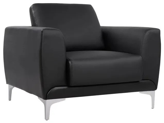 Πολυθρόνα KENZIE C3121.11 με PU Μαύρο 89x81x81 εκ. 89x81x81 εκ.