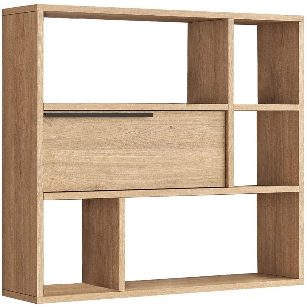 Ραφιέρα Τοίχου 956LCS3445 90,1x22x81cm Light Walnut