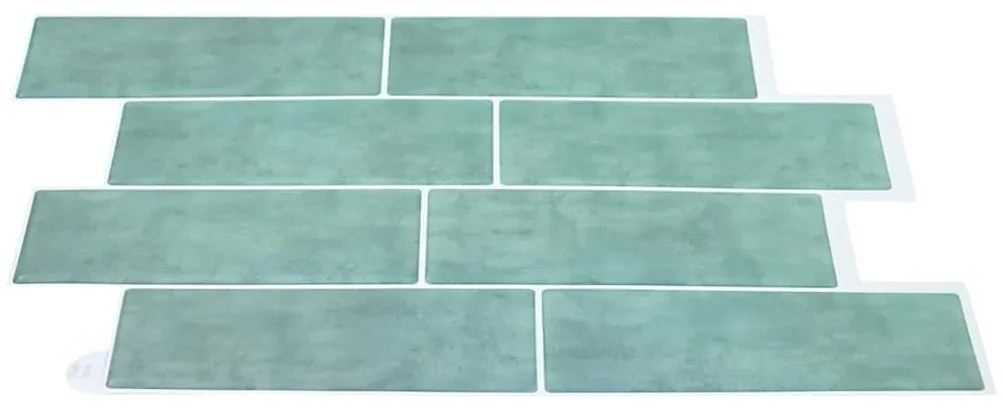 vidaXL Πλακάκι Subway 20 pcs Γκρι Πράσινο 29 x 21 εκ