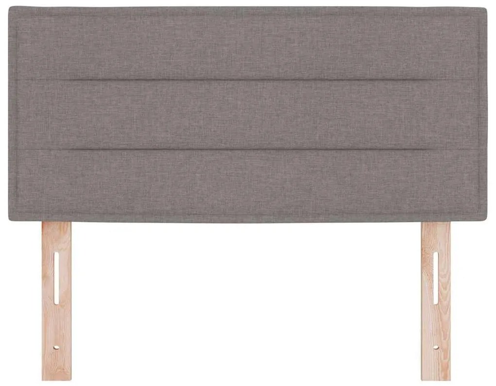 vidaXL LED κεφαλάρι με φώτα λωρίδας LED Επιτοίχιο Taupe 100 cm ύφασμα