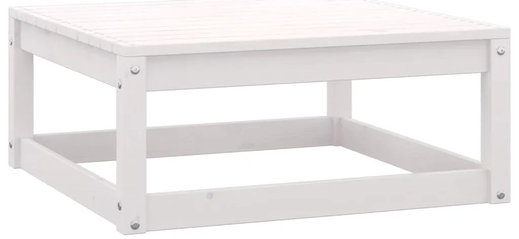 vidaXL Σαλόνι Κήπου 10 τεμ. Λευκό από Μασίφ Ξύλο Πεύκου με Μαξιλάρια