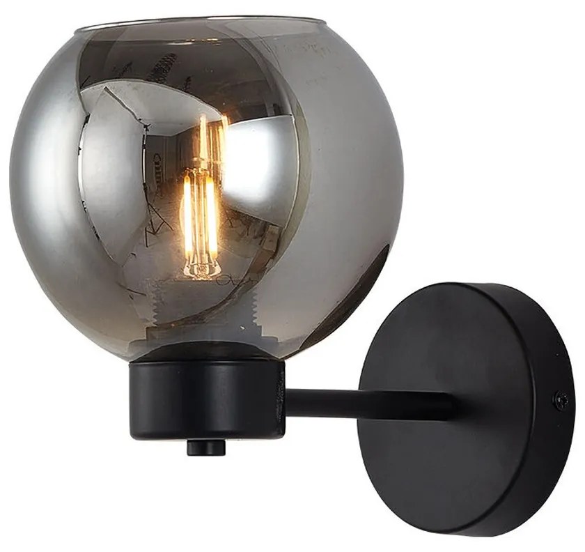 Φωτιστικό Επίτοιχο Braytron BV01-00053 Φυμέ (Smoke)